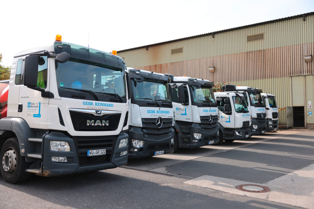 Der Fuhrpark der Gebr. Reinhard Stahlhandel GmbH & Co. KG